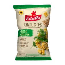 Estrella - Lentil Crisps with Taste of Dill and Chives 100g