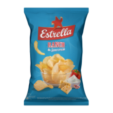 Estrella - Potato Crisps Crinkle Cut Ranch and Sourcream 130g