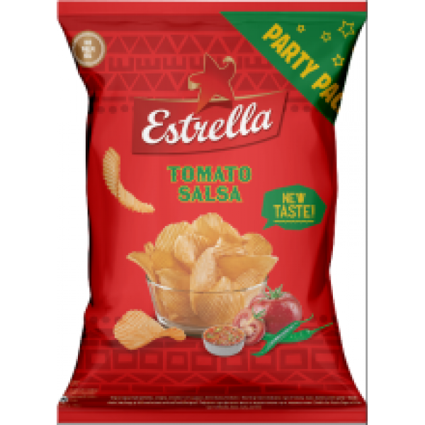 Estrella - Potato Crisps Crinkle Cut with Spicy Taste of Tomatoes 180g