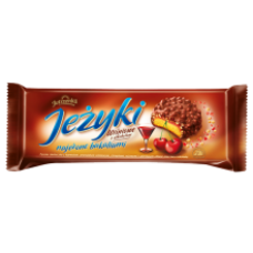 Jutrzenka - Jezyki Cherry Flavour Biscuits 140g